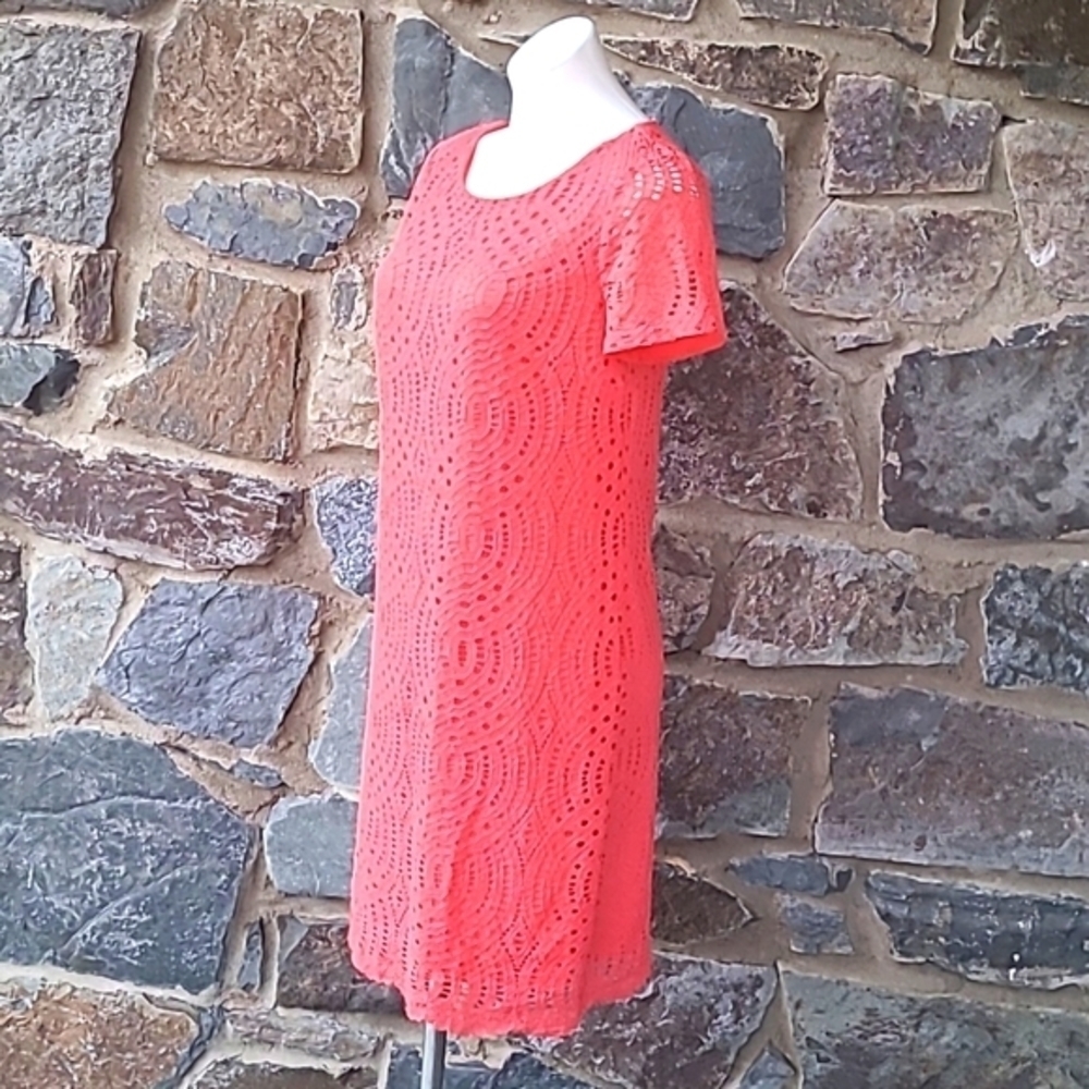 J Crew Lace with scalloped hem dress size 4 - Picture 3 of 8